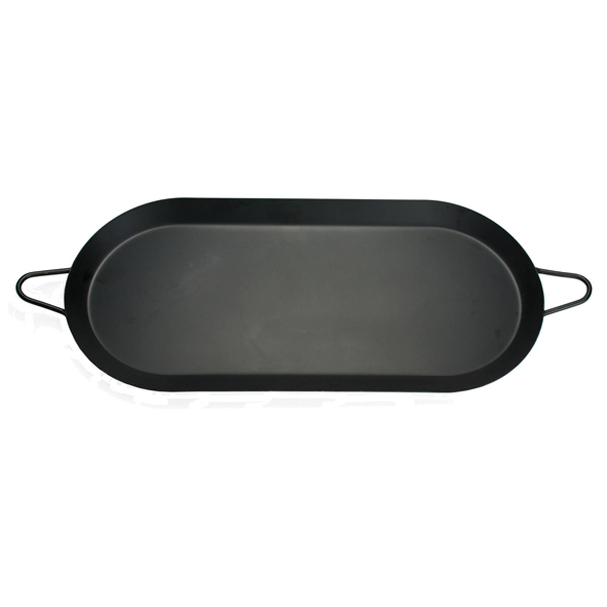 Brentwood 18" x 8.5" Double Burner Carbon Steel Nonstick Comal Griddle